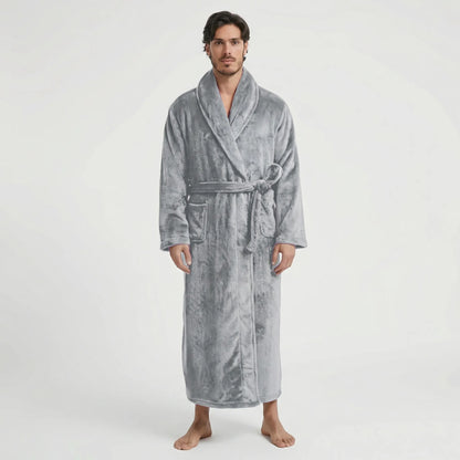 Langer Herren-Bademantel Mit Gürtel - Morris