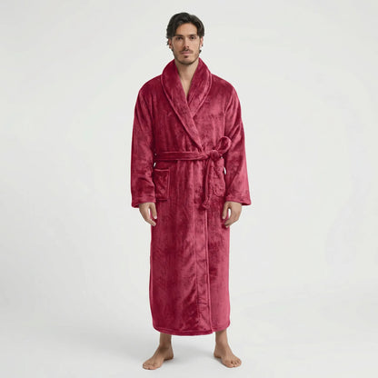 Langer Herren-Bademantel Mit Gürtel - Morris