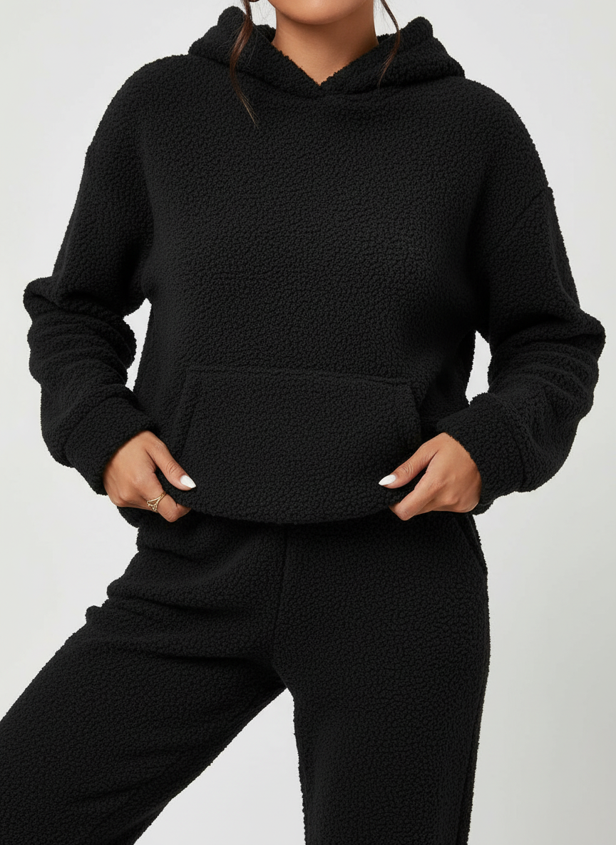 Langer Hoodie Mit Tasche -  Saskia