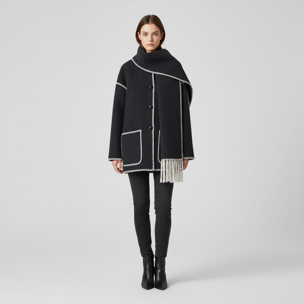 Langer Wollmantel - Marie