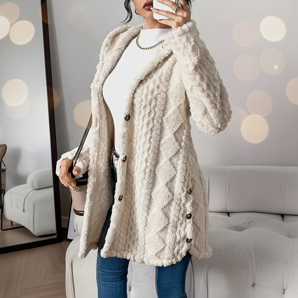 Lange Damen-Strickjacke - Maja