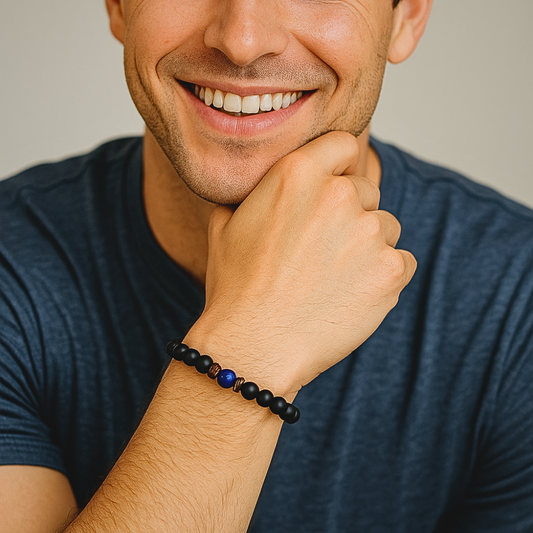 Lava-Männer| Natürliche Lavasteine Armband