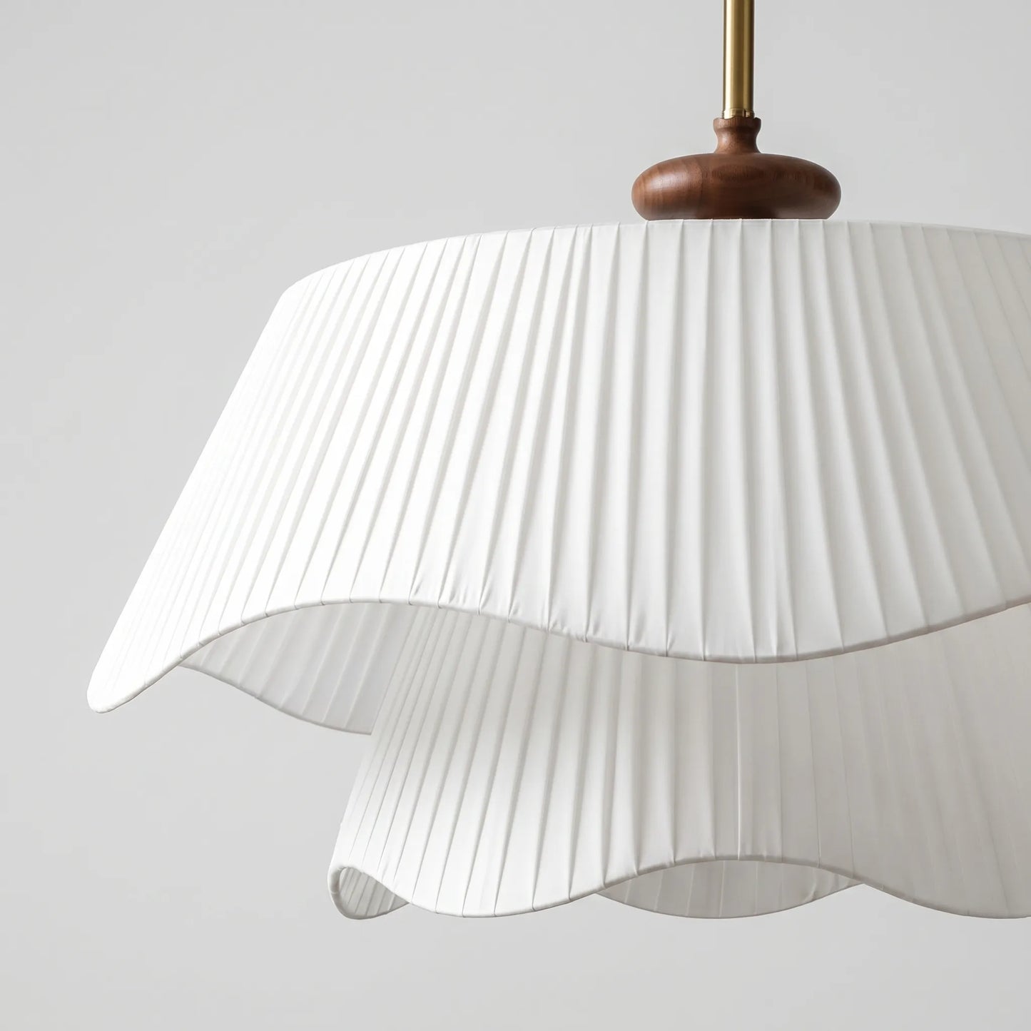 Layered Pleated Shade Pendant Lamp -  Drapella