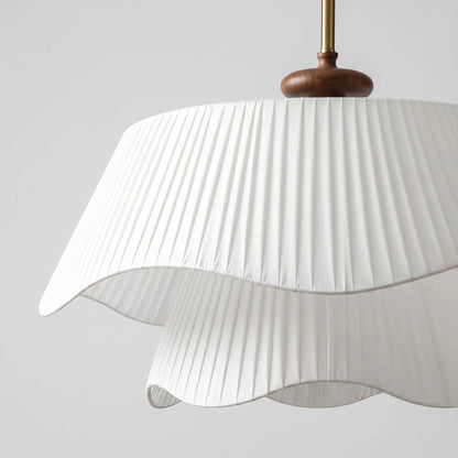Layered Pleated Shade Pendant Lamp -  Drapella