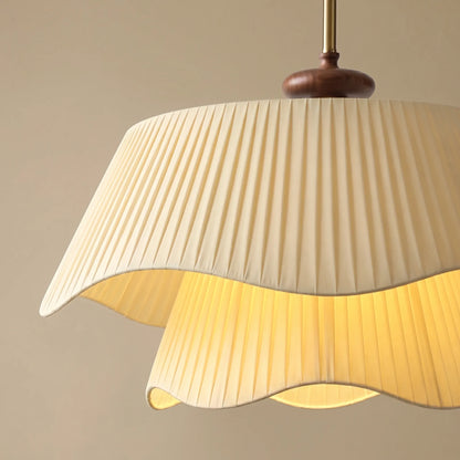 Layered Pleated Shade Pendant Lamp -  Drapella