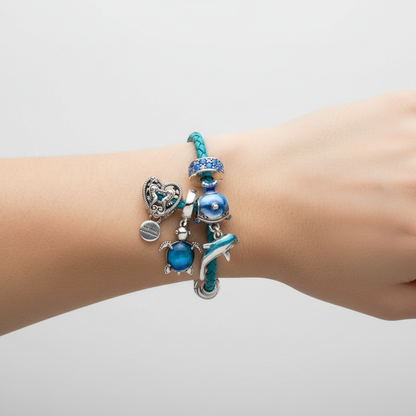Lederarmband Mit Anhängern - OceanBand 