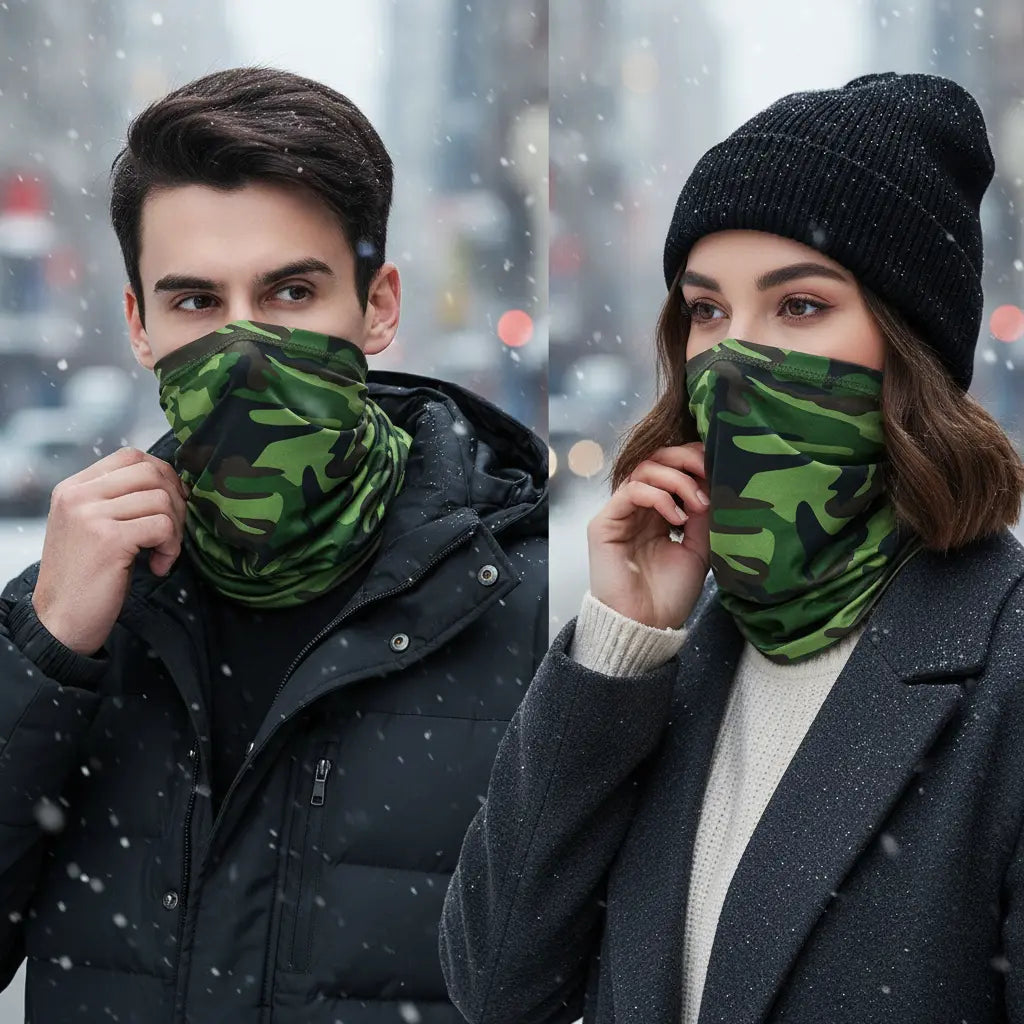 Leichter Nahtloser Schlauchschal Aus Polyester - ThermaLoop