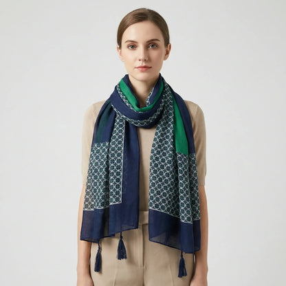 Lichte Damesdoek Met Kwastjesdetails - Janice