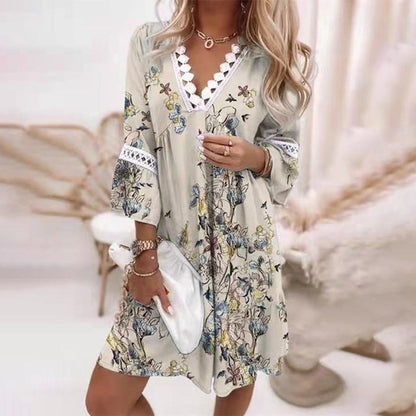 Bedrucktes Kleid - Amara