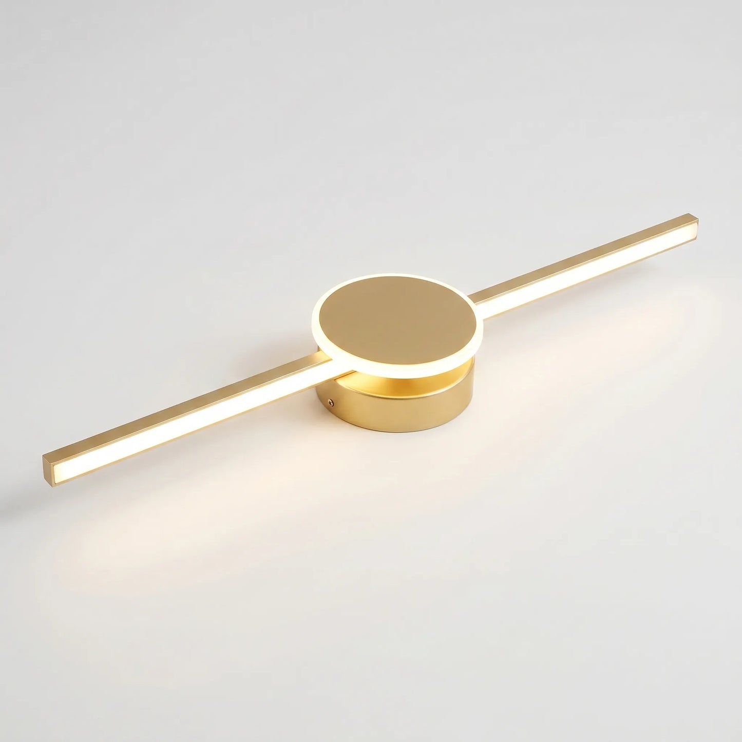 Linear LED Wall Sconce With Circular Mount -  Lumivane