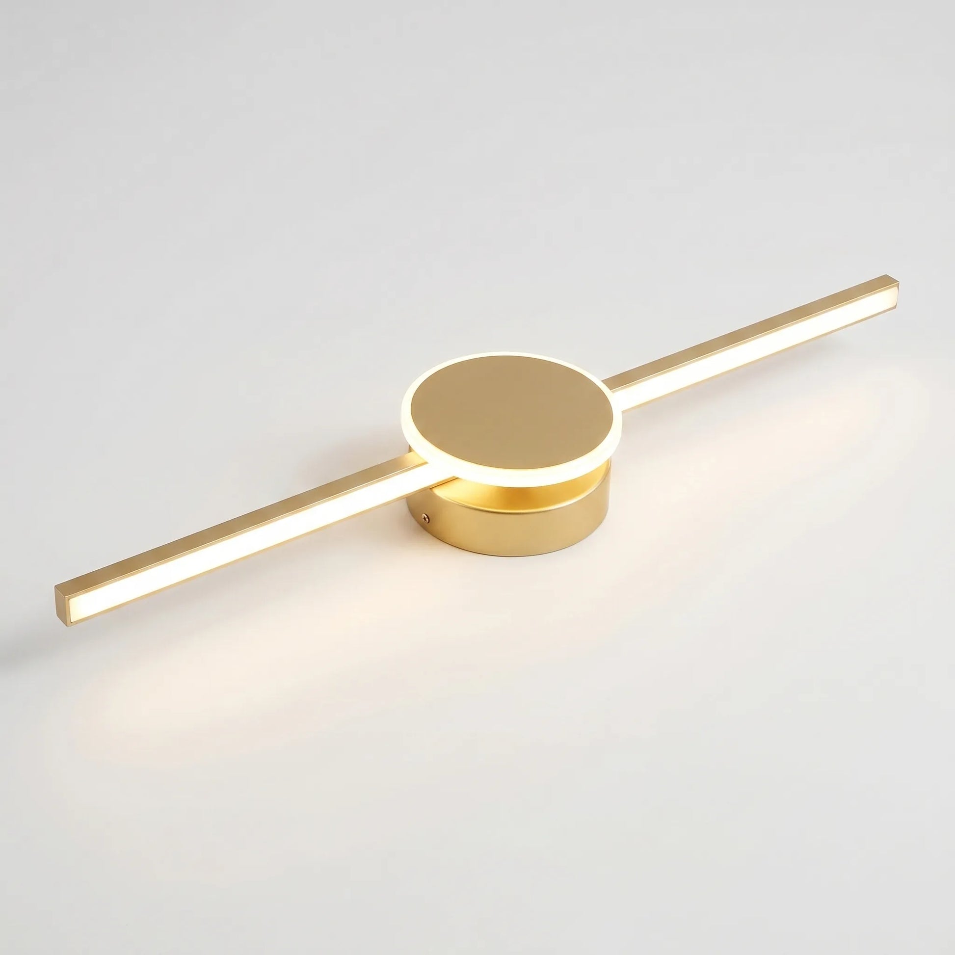Linear LED Wall Sconce With Circular Mount -  Lumivane