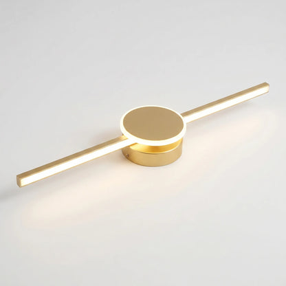 Linear LED Wall Sconce With Circular Mount -  Lumivane