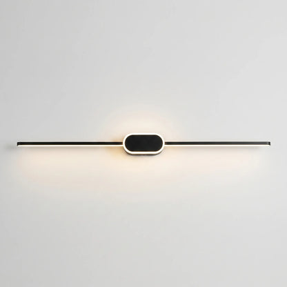 Linear LED Wall Sconce With Circular Mount -  Lumivane