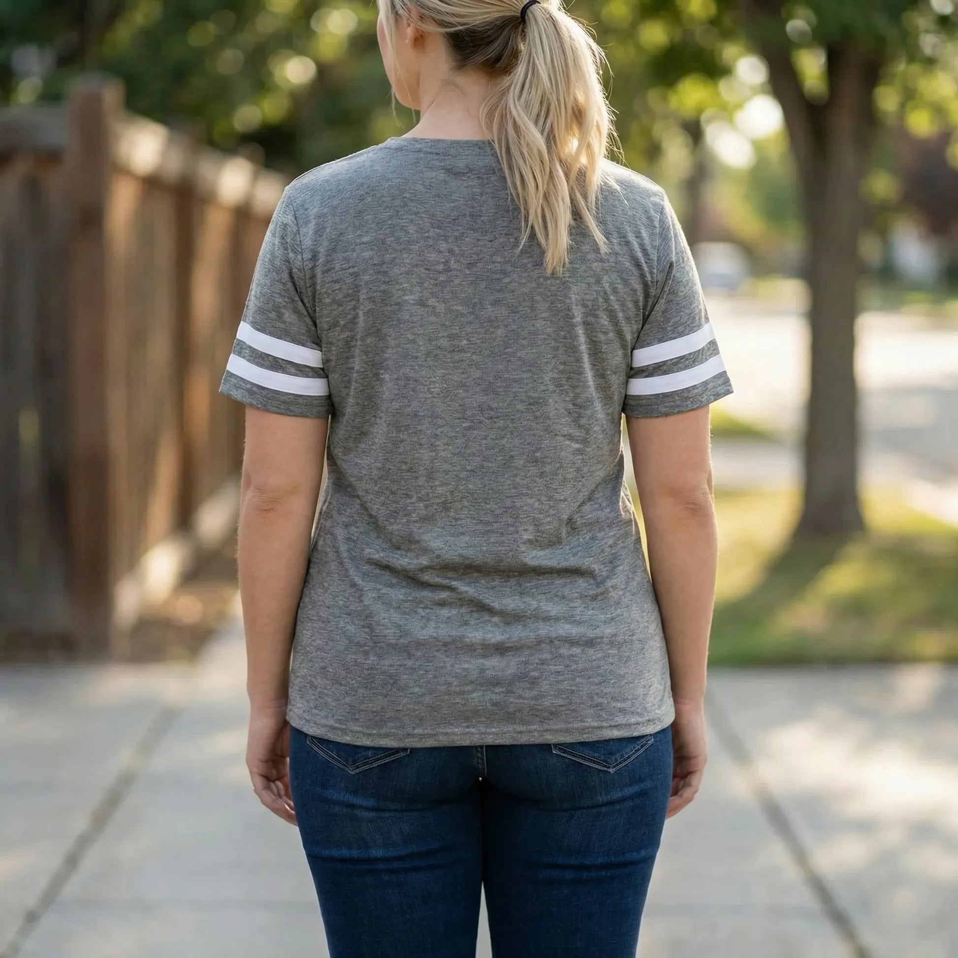 Lockeres Oversize T Shirt Mit V-Ausschnitt - Lorraine