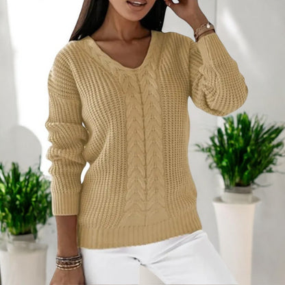 Lockergeschnittener Langarm-Pullover - Carla