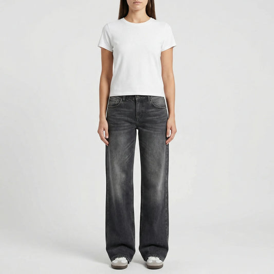 Low Rise Damenjeans Locker Geschnitten - Milla