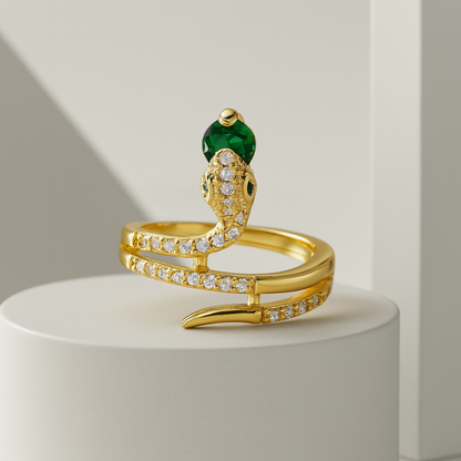 Glücklicher | Lucky Zirkonia Schlangenringe für Frauen