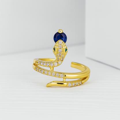 Glücklicher | Lucky Zirkonia Schlangenringe für Frauen