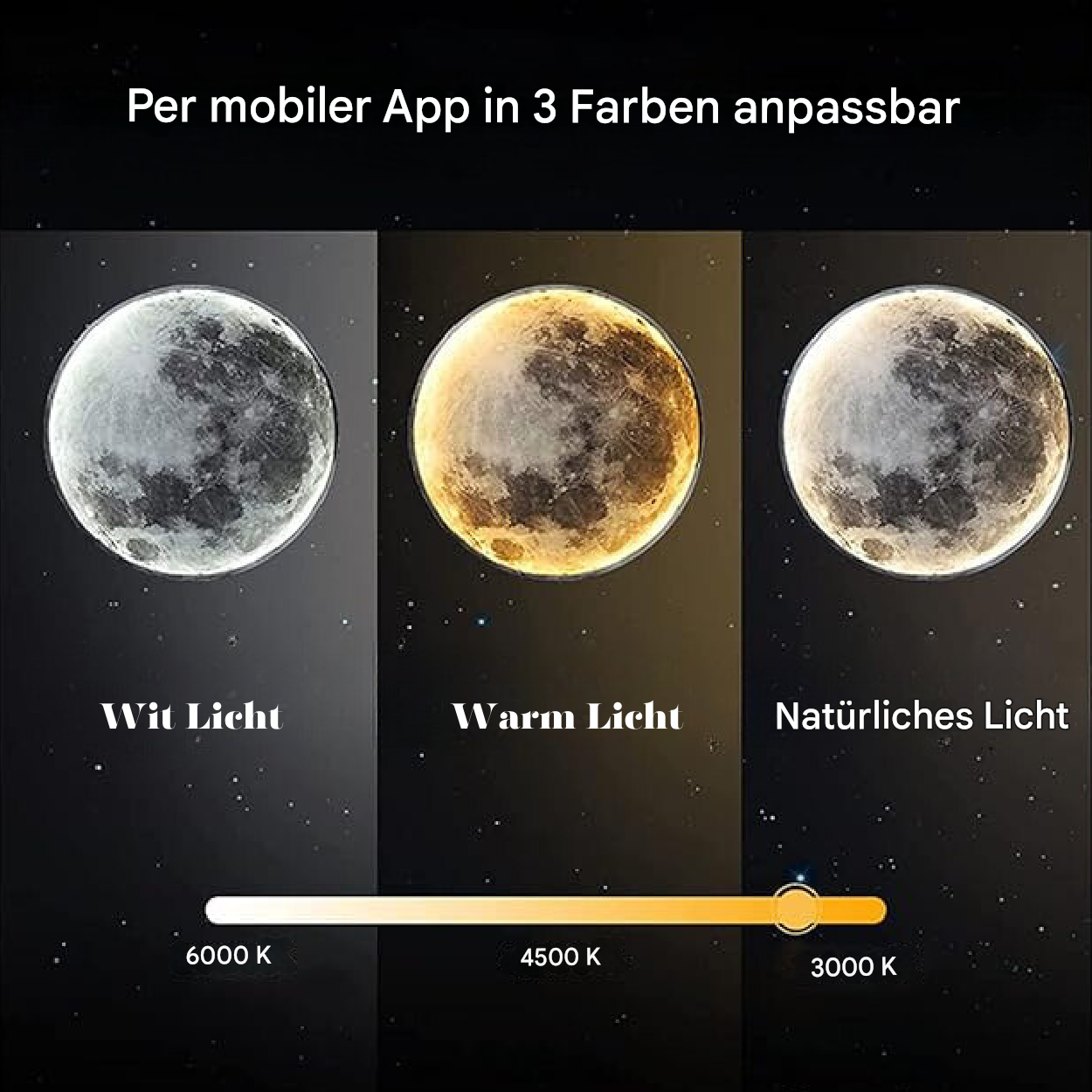 MoonAura | Magische 3D-Mondlampe mit Ambiente