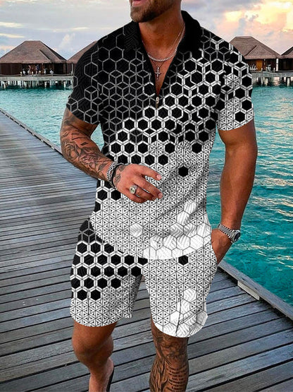 Zweiteiliges Herren-Sommer-Set mit T-Shirt und Shorts – Damon