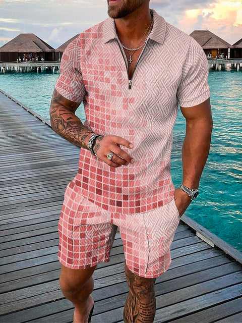 Zweiteiliges Herren-Sommer-Set mit T-Shirt und Shorts – Damon