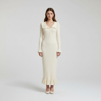 Maxikleid Mit Rüschen -  Ursula