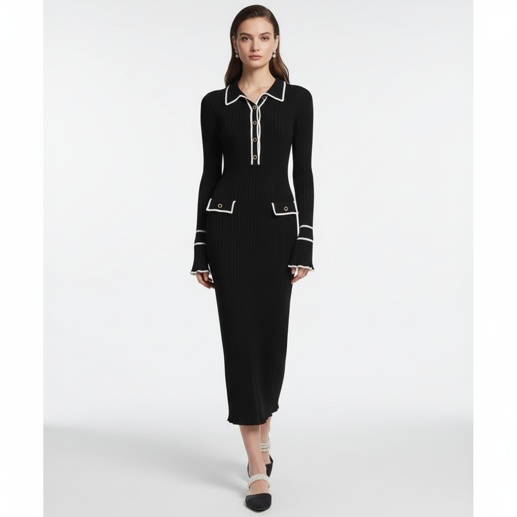 Maxikleid Mit Rüschen -  Ursula