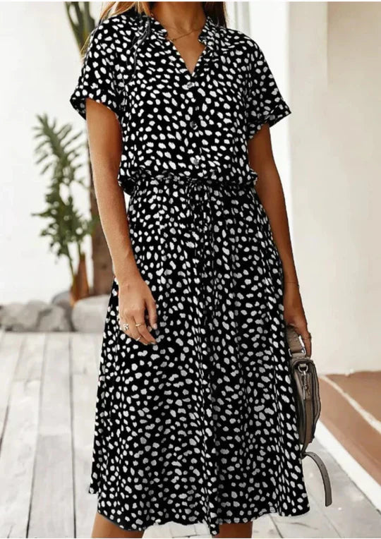 Vintage-Sommerkleid mit mittellangen Ärmeln – Maevy