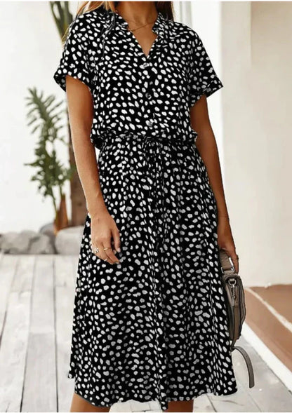 Vintage-Sommerkleid mit mittellangen Ärmeln – Maevy