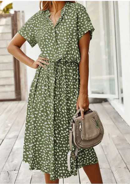 Vintage-Sommerkleid mit mittellangen Ärmeln – Maevy