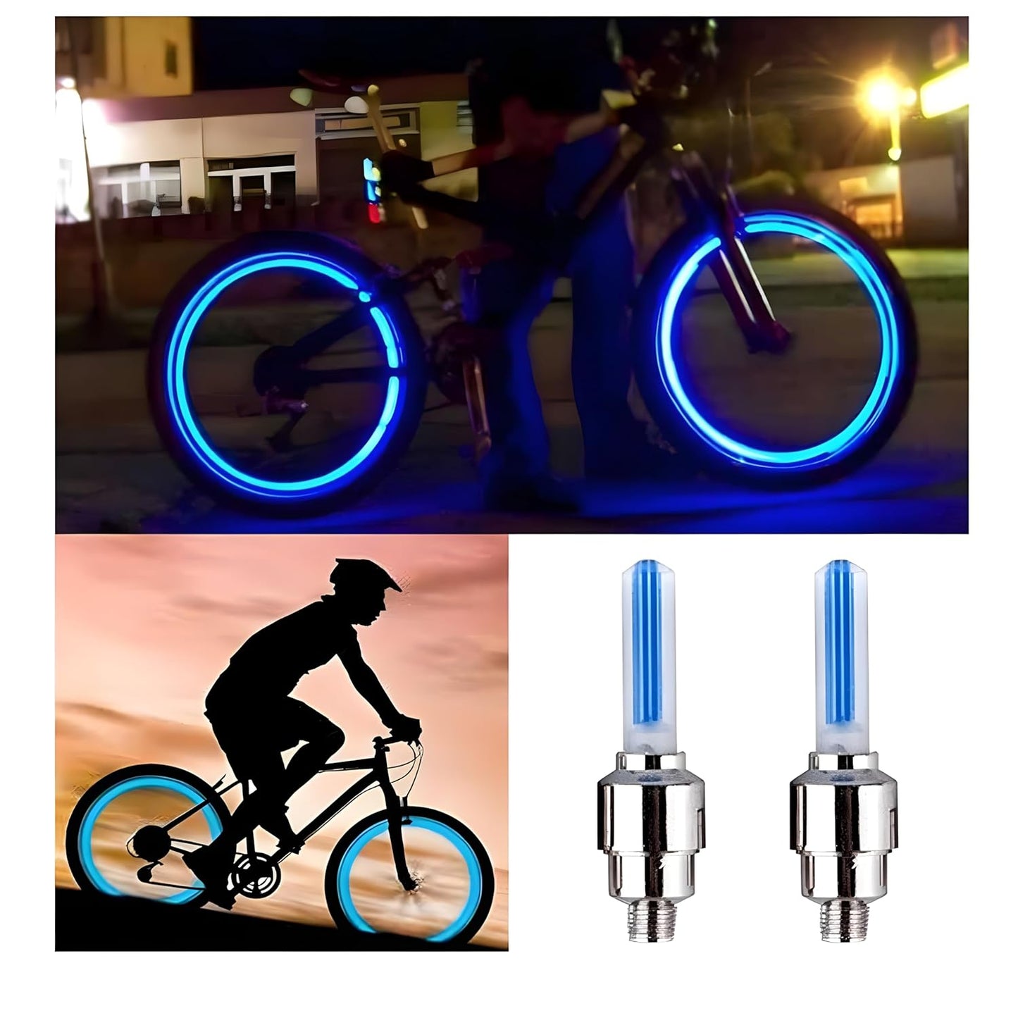 Set von 4 Leuchtenden Ventilkappen – GlowRims