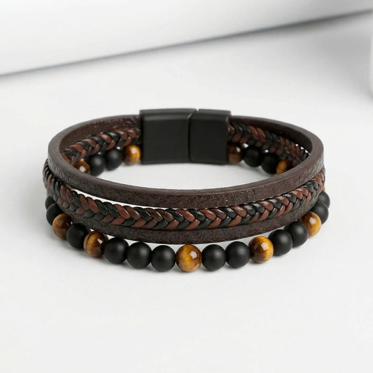 Mehrreihiges Herrenarmband - Jari