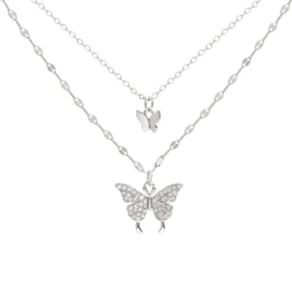 Mehrschichtige Silberkette - FlutterJewelry 