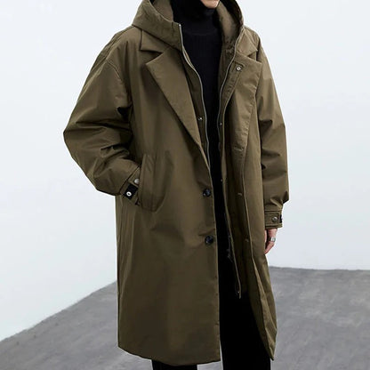Men's Classic Parka Trench Coat - Armando