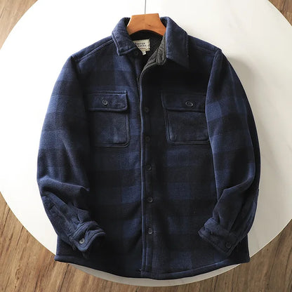 Herren fleecegefütterte Hemdjacke – Mauro