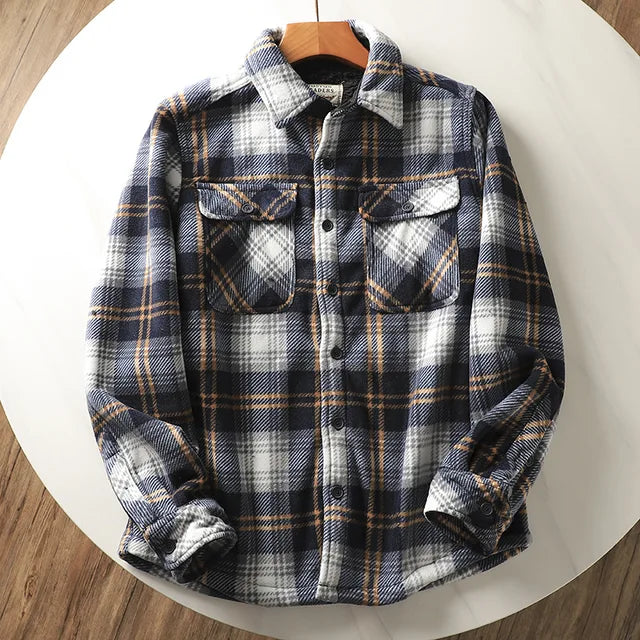 Herren fleecegefütterte Hemdjacke – Mauro