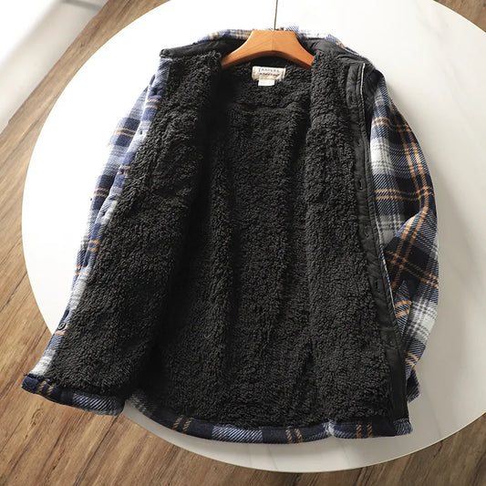 Herren fleecegefütterte Hemdjacke – Mauro