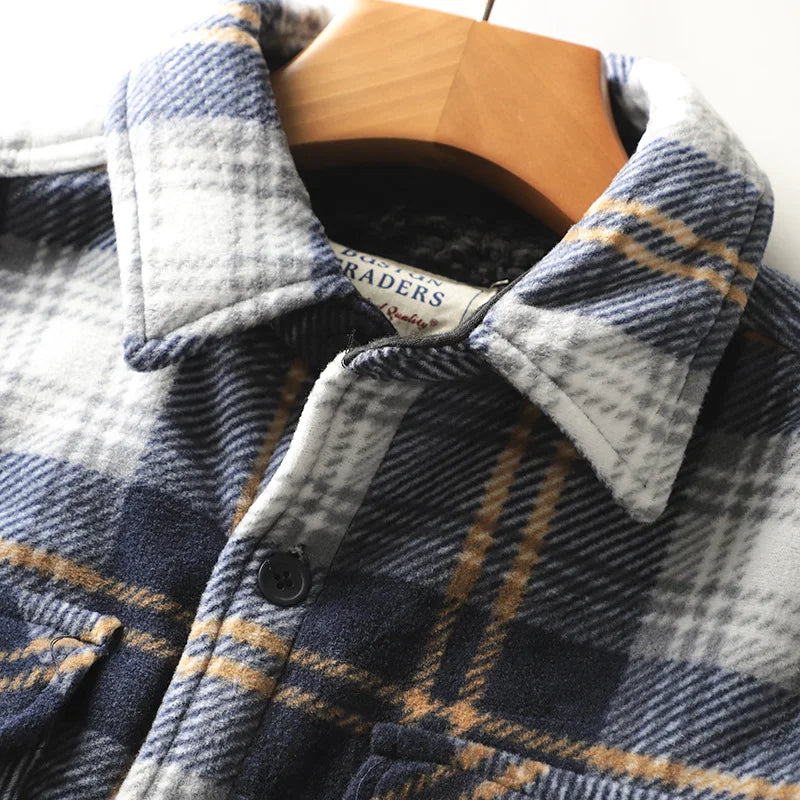 Herren fleecegefütterte Hemdjacke – Mauro