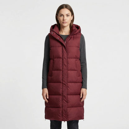Midi-Length Insulated Body Warmer - Hazel