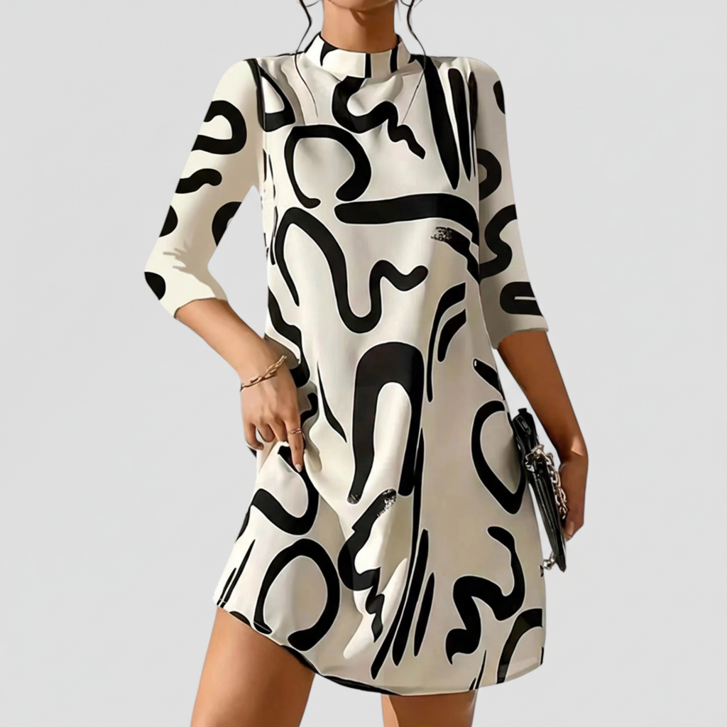 Mini Kleid Mit Langen Ärmeln -  Nina