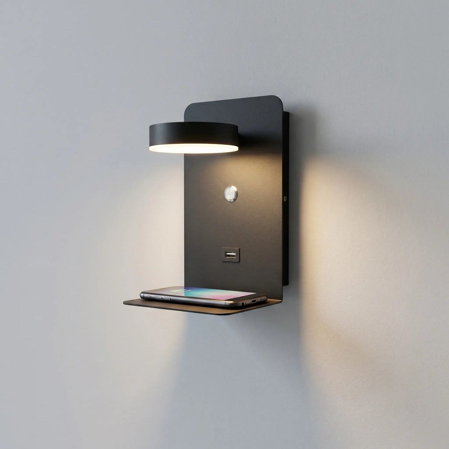 Minimalist LED Wall Light With USB Port -  Lumivex
