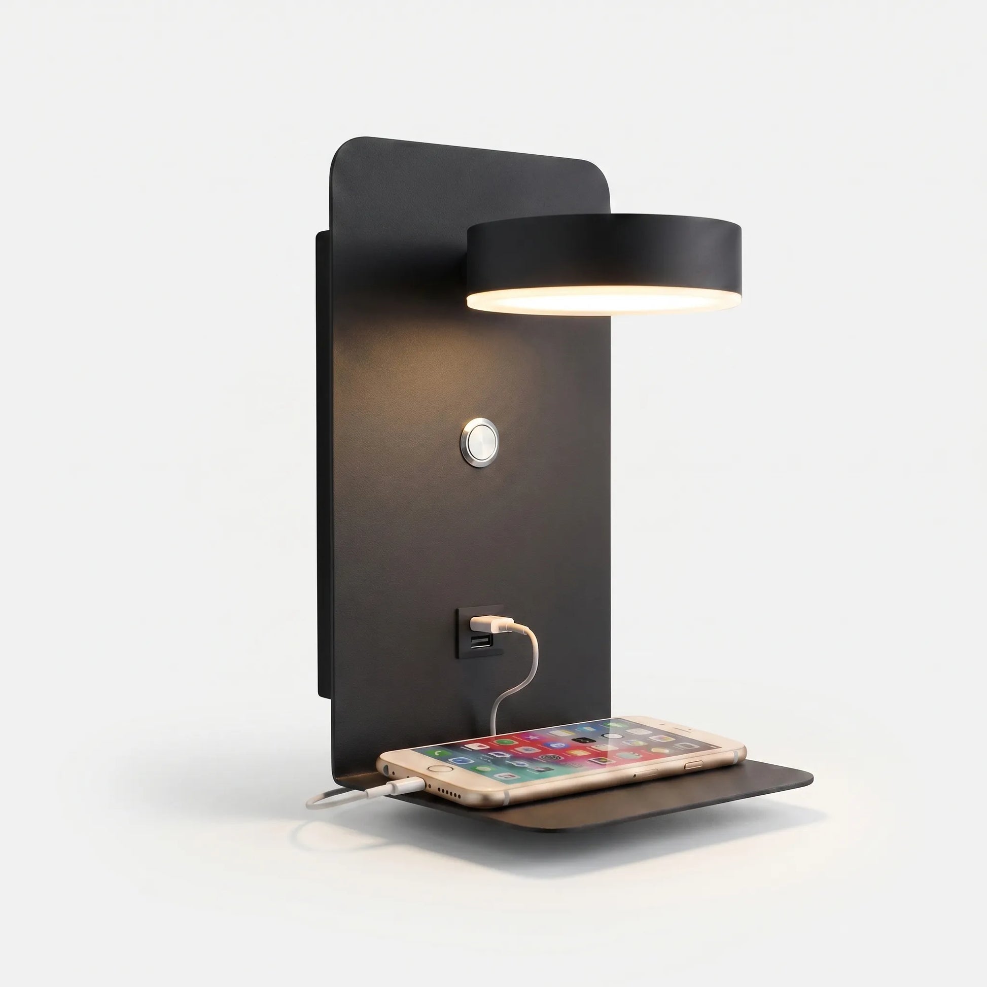 Minimalist LED Wall Light With USB Port -  Lumivex