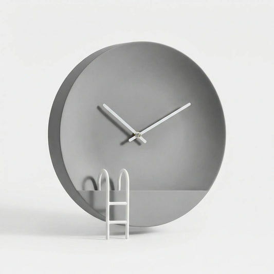 Minimalistische Runde Wanduhr - Poolora