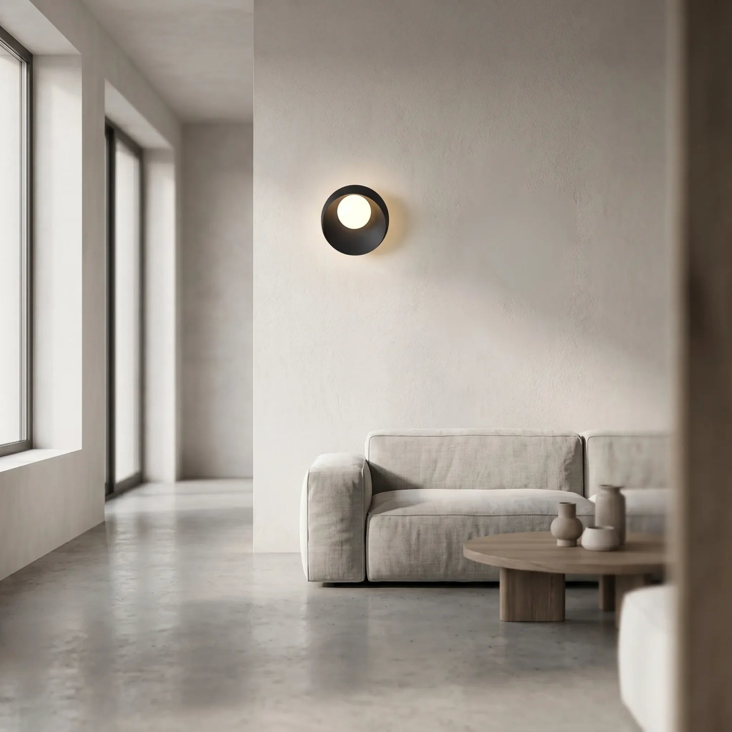 Modern Circular Wall Lamp -  Lumiluna