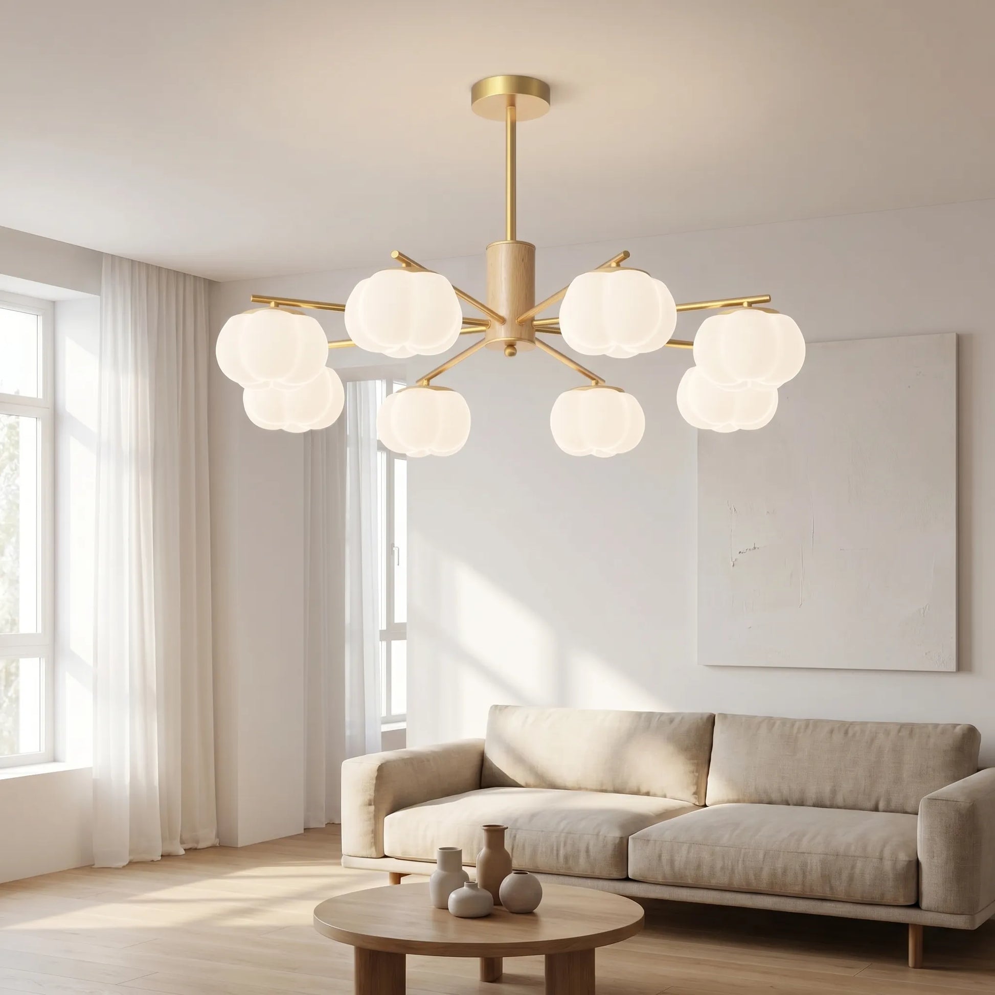Modern Multi-Arm Ceiling Chandelier -  Luminaar