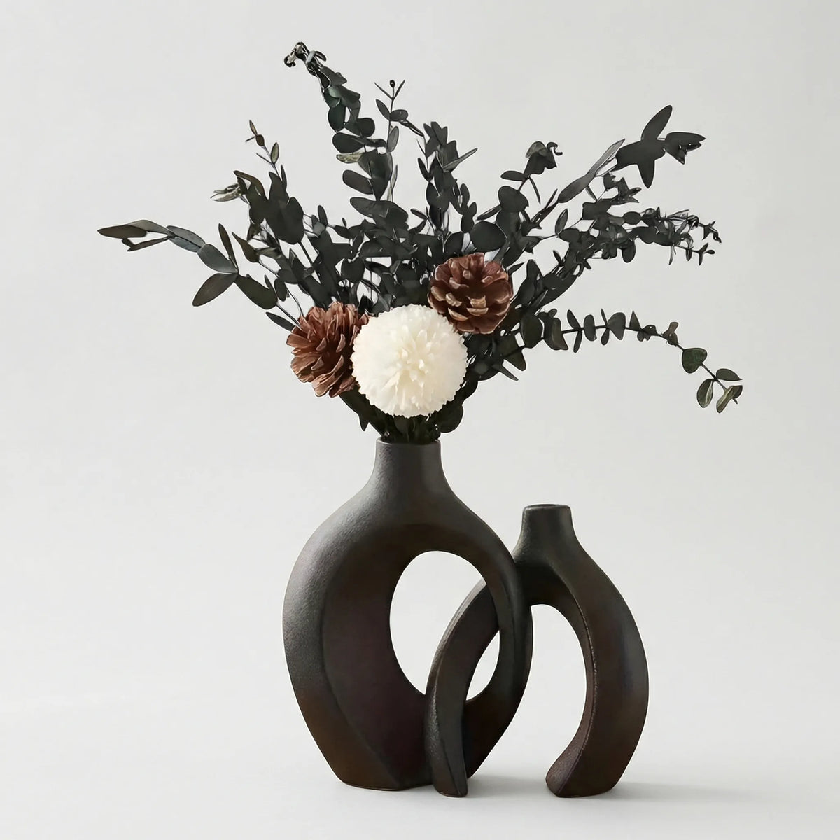 Modern Scandinavisch Vazenset Met Holle Vorm - Florveno