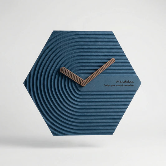 Moderne Sechseckige Wanduhr - HexaPulse