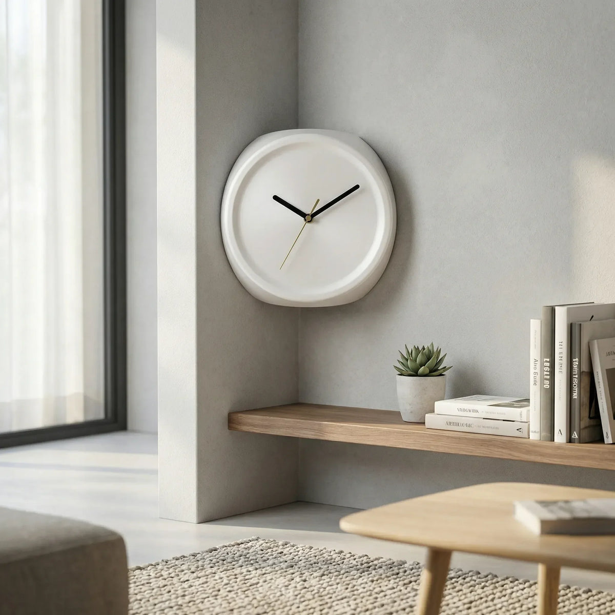Moderne Wandklok Voor Kamerhoeken - Wallrondo