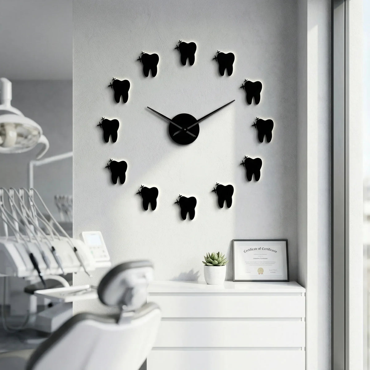 Moderne Wanduhr Mit Spiegeleffekt - DentiqueClock
