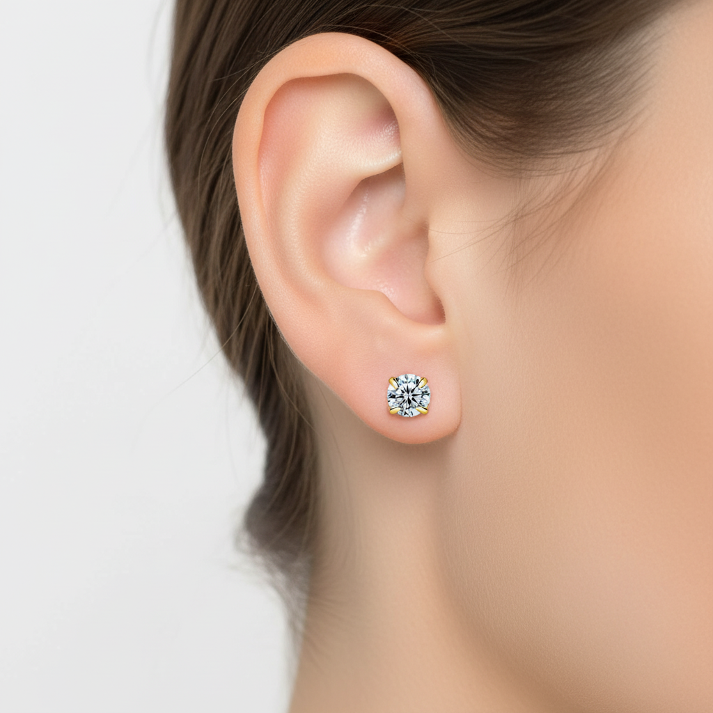 Moderne Zirkonia-Ohrringe - GlitzRing 